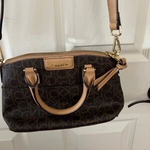 Calvin Klein small satchel crossbody purse